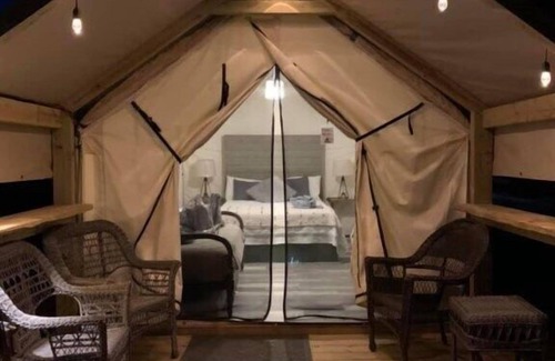 Prairie Lea Cabin | Cabin at Son's Blue River Camp! Stay here & enjoy the gorgeous San Marcos River!