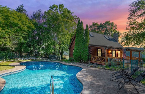 Waterford Cabin | Cabin Cove ~ Luxe Theater, Heated Pool, River View