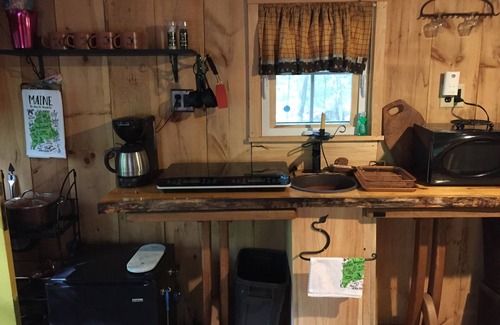 Manchester Cabin | Cabin in woods, with row to the lake