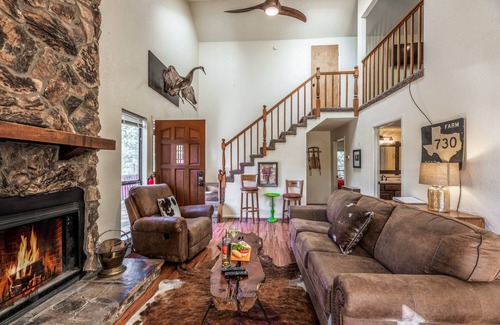 Ruidoso Cabin | Cabin on the Creek | Wraparound Deck, Pet Friendly