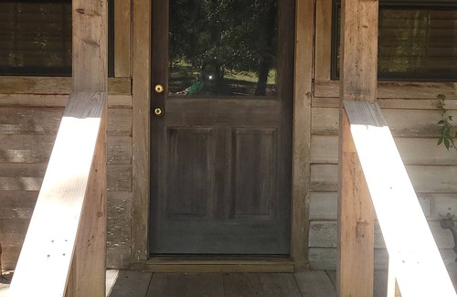 Gardner Cabin | Cabin retreat on 11 wooded acres W of Alexandria; AC WiFi smart TV; 14 night min