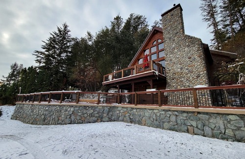 Central Okanagan Apartment | Cabin Suite - Lakeview Walkout-Patio & Firepit
