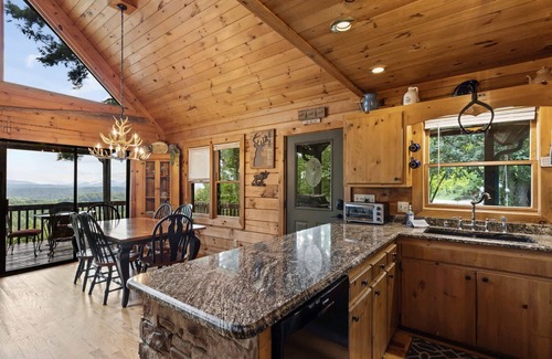 Morganton House | Cabin Sweet Cabin | Hot Tub Game Room Dog Friendly