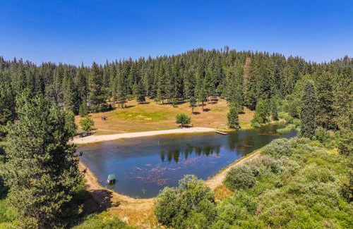 Long Barn House | California Mountain Cabin with Lake Access and Deck!