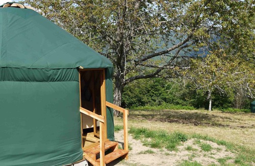 Laprugne Cabin | Calm and cocooning, the Fuschia Yurt