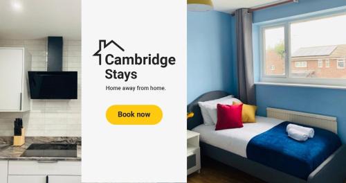 Cambridge House | Cambridge Stays 3BR House-Garden-Free Parking-15 min to centre-5 min to motorway