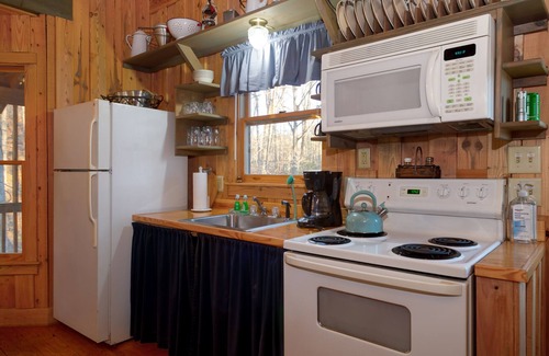 Demorest Cabin | Camp Bell at Twin Rivers - Peaceful Cabin w/Firepit & Outdoor Movie Projector!