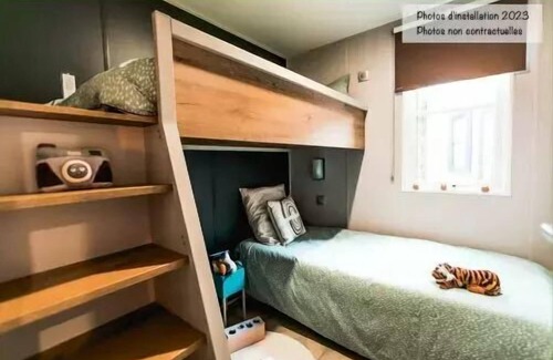 Peigney House | Camping de la Liez * - Mobile home New Loft 4 Rooms 6 People Air-conditioned