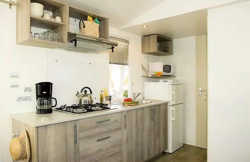 Saint-Maurice-dʼArdeche House | Camping Domaine du Cros d'Auzon* - 3-room Comfort mobile home for 4/6 people with air conditioning