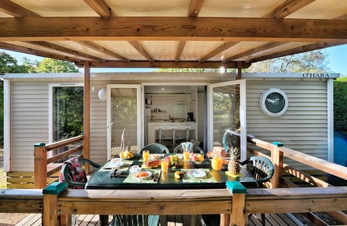 Anneyron House | Camping Flower la Châtaigneraie* - Premium Mobile Home 3 rooms 4/6 people Air-conditioned