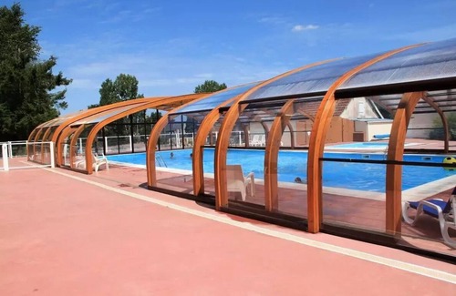 Cahagnolles House | Camping L'Escapade * - Mobile home Grand Large 34m2 (3 bedrooms) + terrace 6 people