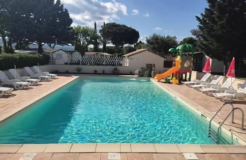 Massillargues-Attuech Ski Chalet | Camping l'Olivier * - Chalet Prestige 2 people