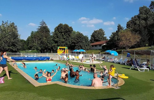 Le Grand Serre House | Camping le Grand Cerf * - Mobile home Comfort 4p (27m2) with covered terrace, 2 bedrooms, air conditioning 4 people