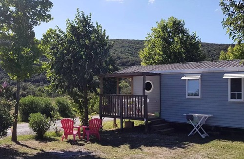 Saint-Maurice-d'Ibie House | Camping Le Sous Bois * - Mobile home IBIE 3 rooms 4 people