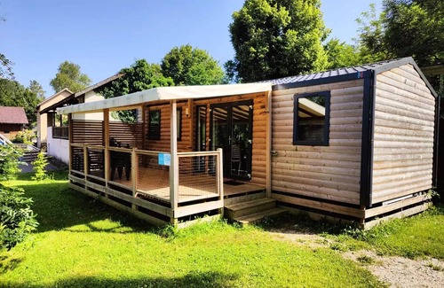 Pont-de-Poitte House | Camping Les Pêcheurs* - Mobile Home Family Plus 4 Rooms 6/7 People Air-conditioned