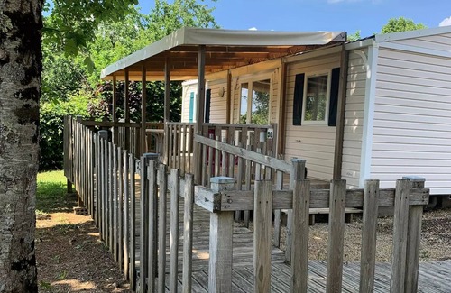 Limeuil House | Camping les Poutiroux * - Résidence mobile - adapté aux personnes à mobilité réduite +TERRASSE COUVERTE 5 personnes