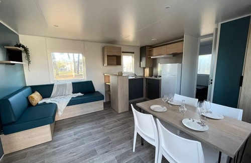Saint-Gerons House | Camping Les Rives du lac Cantalès * - Conforta 2 bedroom mobile home 4 people