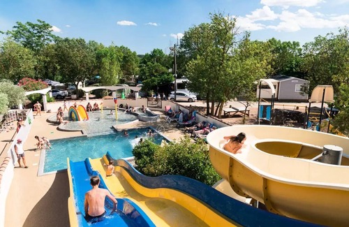 Canet Ski Chalet | Camping maeva Club Les Rivières * - Chalet Gitotel 3 Rooms 5 People Air Conditioned + TV