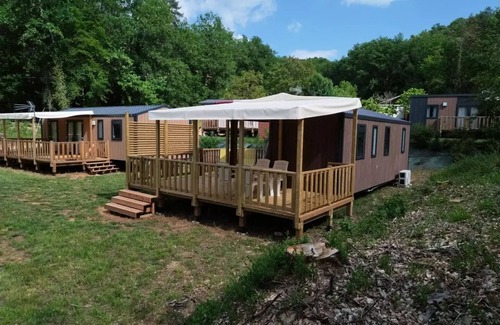Thonac House | Camping maeva Escapades La Castillonderie * - Comfort Mobile Home 3 Rooms 4 People Air Conditioned + TV