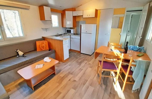 Bauduen House | Camping Tikayan Rives du Lac de Sainte Croix* - Mobile home Colorado Eco 3 rooms 4/6 people Air-conditioned