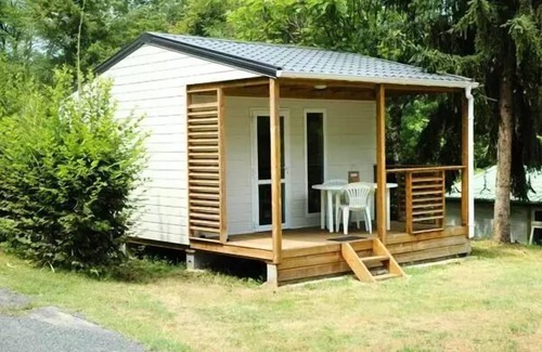 Nabirat Ski Chalet | Camping Ushuaïa Villages les Pialades * - Chalet Cajou 24m² with covered terrace - 1 bedroom for 2 people