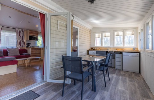 Le Fenouiller RV Rental | Camping "Villa Landreau" with Private Terrace, Shared Pool & Wi-Fi