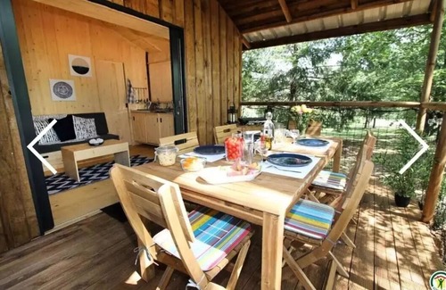 Moncrabeau House | Campsite Le Mouliat * - Chalet on stilt, 2 bedrooms, 27m2+13m2 4 people