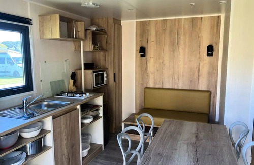 Quettehou House | Campsite Le Rivage * - Mobil home Cabane with bathroom - 2 bedrooms - 4 people