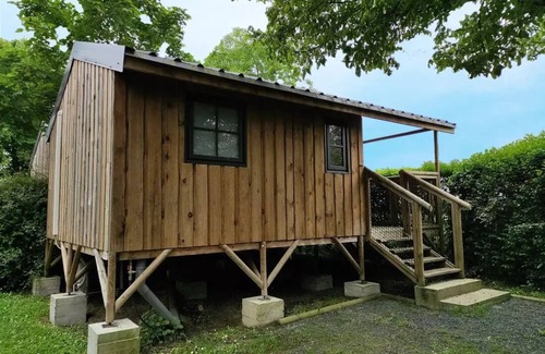 Saint-Laurent-sur-Sevre House | Campsite Le Rouge Gorge* * - CABANE LODGE PREMIUM SOLARO 1 CH 2/4 PERS CLIM TV 4 persons