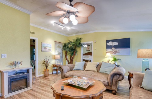 Port Bolivar House | Canal-Front Gilchrist Home w/ Pool - Walk to Beach
