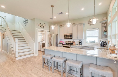 Isla Del Sol House | Canal-Front Home, Walk to Sea Isle Beach!
