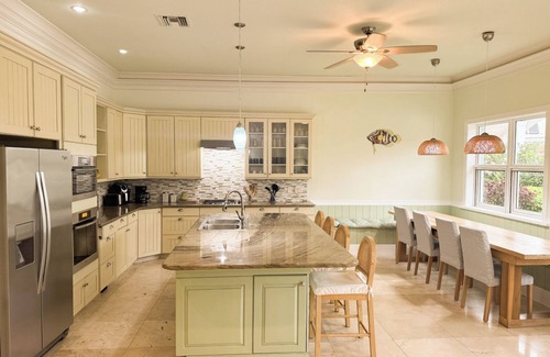 Smith's Point House | Canal home with pool Taino beach just blocks away