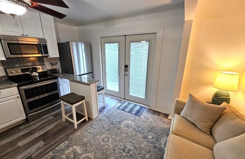 South Daytona House | Canal waterfront newly remodeled 2 bedroom guest suite with pool, patio and dock