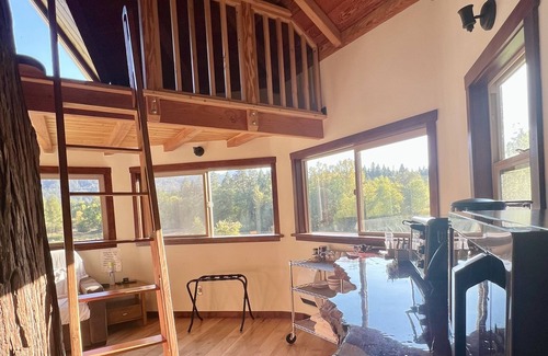 Cave Junction Cabin | Cannabis friendly treehouse with amazing mountain Views!