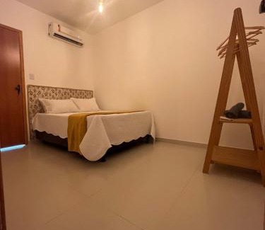 Mangabeira Apartment | Cantinho Rústico - Estilo Roça Aconchego e Conforto com Ar