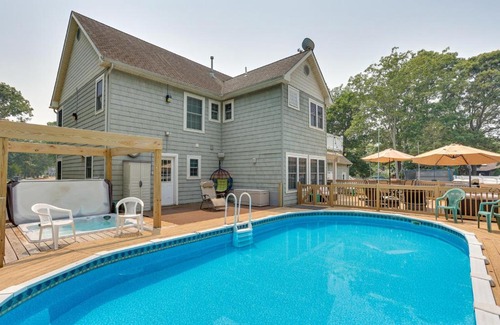 Lower Township House | Cape May Getaway with Private Deck and Hot Tub!