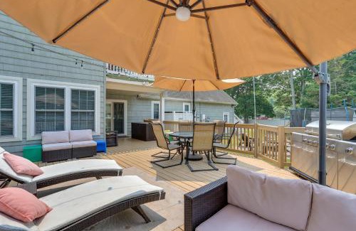 Lower Township House | Cape May Getaway with Private Deck and Hot Tub!