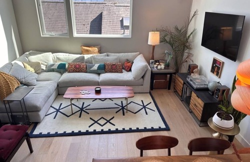 Miller Park House | Capitol Hill convenience, rooftop Rainier views, living room w 25 ft ceilings