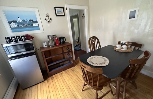 Bath House | Captain's Quarters 1BR Apartment. Walk to everything.