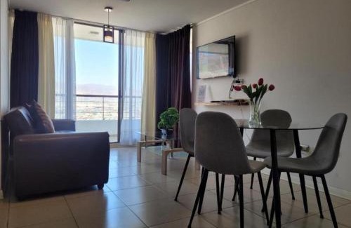 Antofagasta Apartment | Característico departamento 2 habitaciones, capacidad 4 y 5 personas, excelente vista de la ciudad y mar