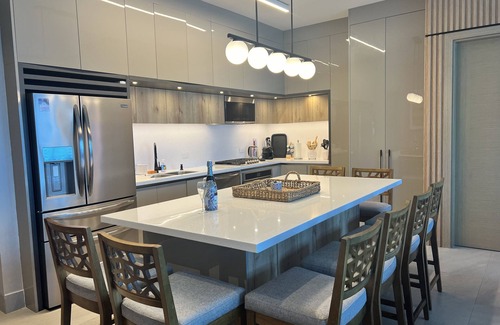 Bouvet Island Condo | Caribbean luxury with direct ocean, palms & white sand views in Playa Escondida!