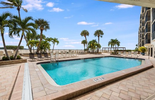 South Island Apartment | Carlos Pointe 422, Heated Pool, 2 Bedrooms, Gulf Front, Elevator, Sleeps 6