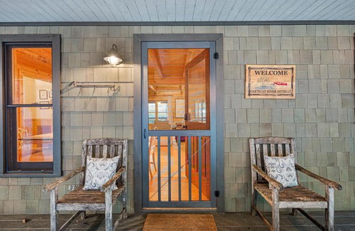 Ellijay House | Cartacay River Retreat - North Georgia Riverfront Cabin - Riverside access, cozy living spaces, game room, and outdoor amenities