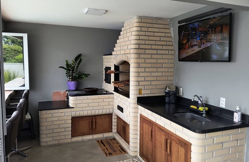 Palhoca House | Casa com Piscina a 200m da Praia - Mar Aberto, Pinheira