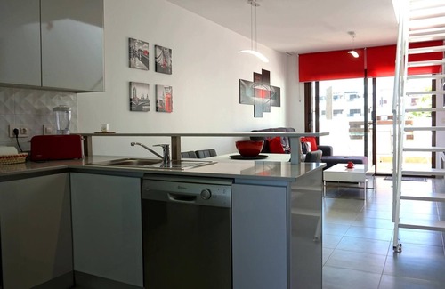 Mar de Pulpi Apartment | Casa Alexandra 4-person penthouse on the seafront in Mar de Pulpi.
