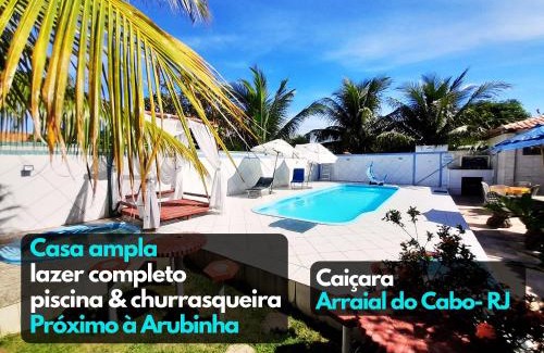 Arraial do Cabo House | Casa ampla com lazer completo piscina churrasqueira - Arraial do Cabo RJ