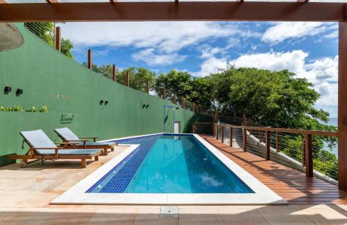 Morro de Sao Paulo House | Casa com piscina, deck e vista para o mar