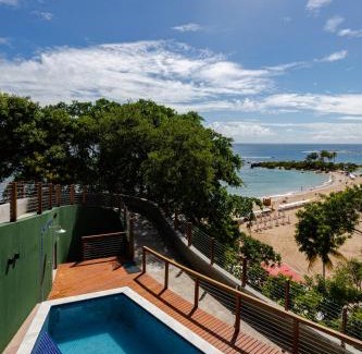 Morro de Sao Paulo House | Casa com piscina, deck e vista para o mar