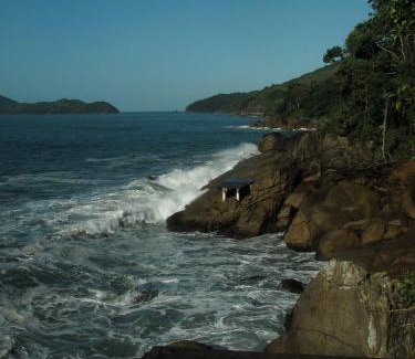 Toninhas Villa | Casa com piscina - vista panorâmica para o mar