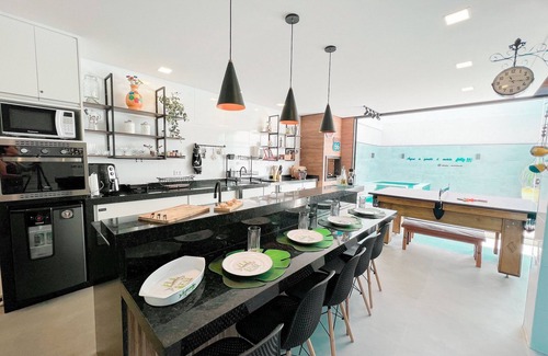 Caraguatatuba Condo | Casa Cond 500 mt BEACH/Pool/Hydro/Snooker/Ping Pong